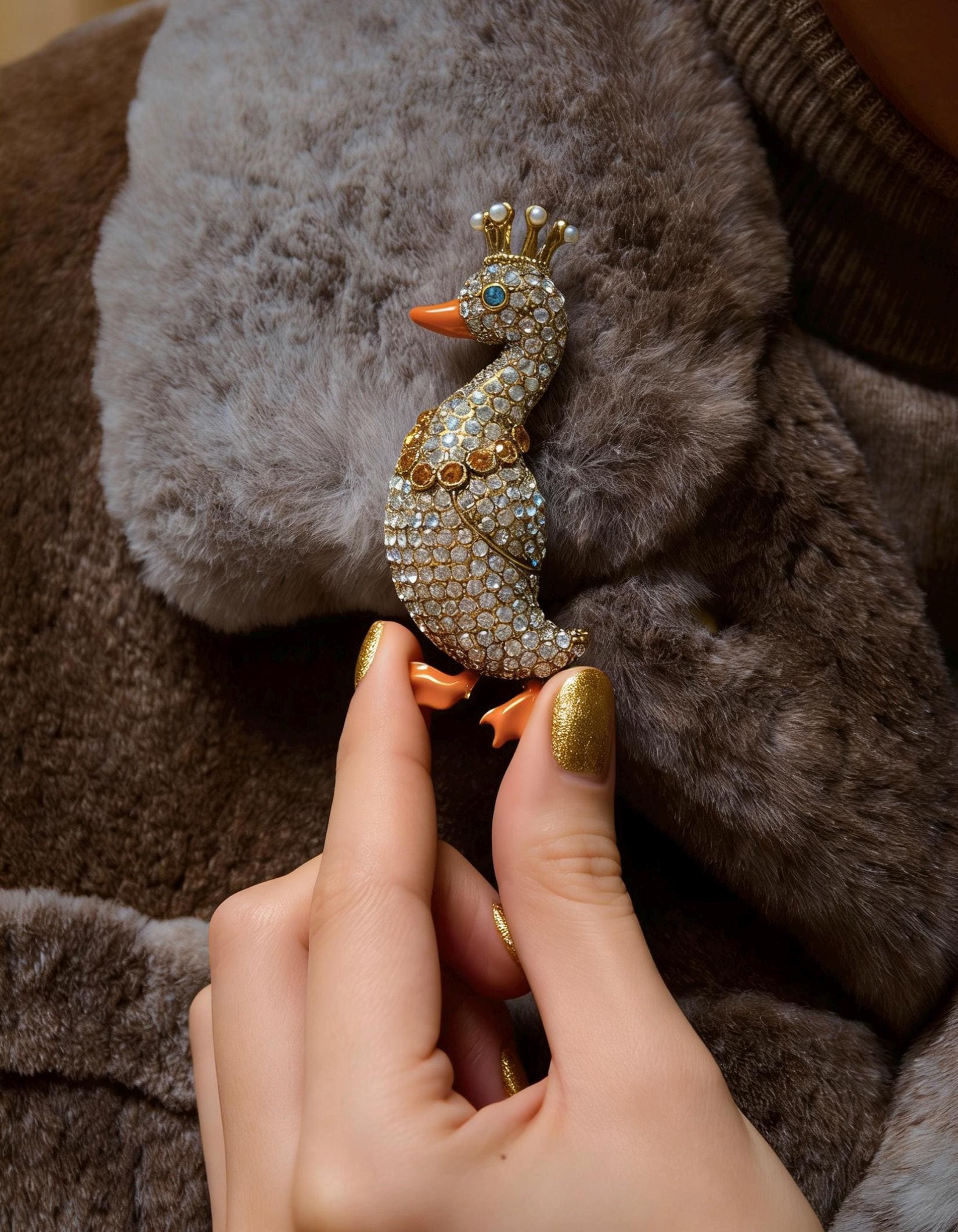 ヴィンテージの白鳥のブローチ - Etsy 日本