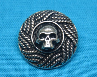 STEAMPUNK-LARP-Pirates-Sewing-Crafts-SILVER PEWTER CLOCK FACE SHANK BUTTONS