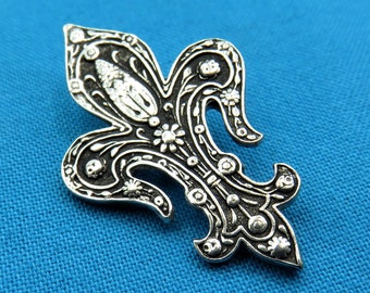 Fleur-De-Lis Button, 1 13/32"