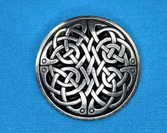 Celtic Knot Concho, 1 1/4", Screw Back Button