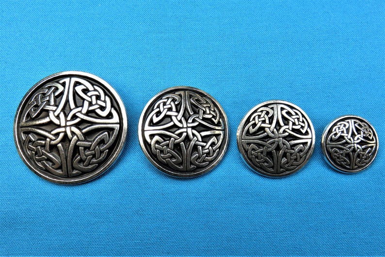 Celtic Knot Concho 1 1/4 Screw Backed Button - Etsy