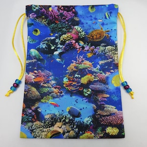 Deep Sea Coral Reef Ocean Scene Jumbo Tarot Bag