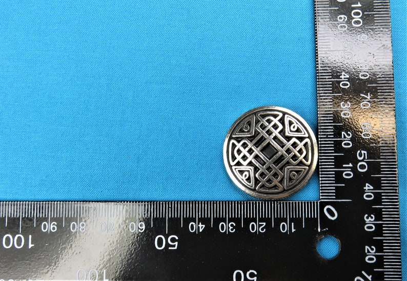 Celtic Shield Cross Button, 1 1/4 image 6