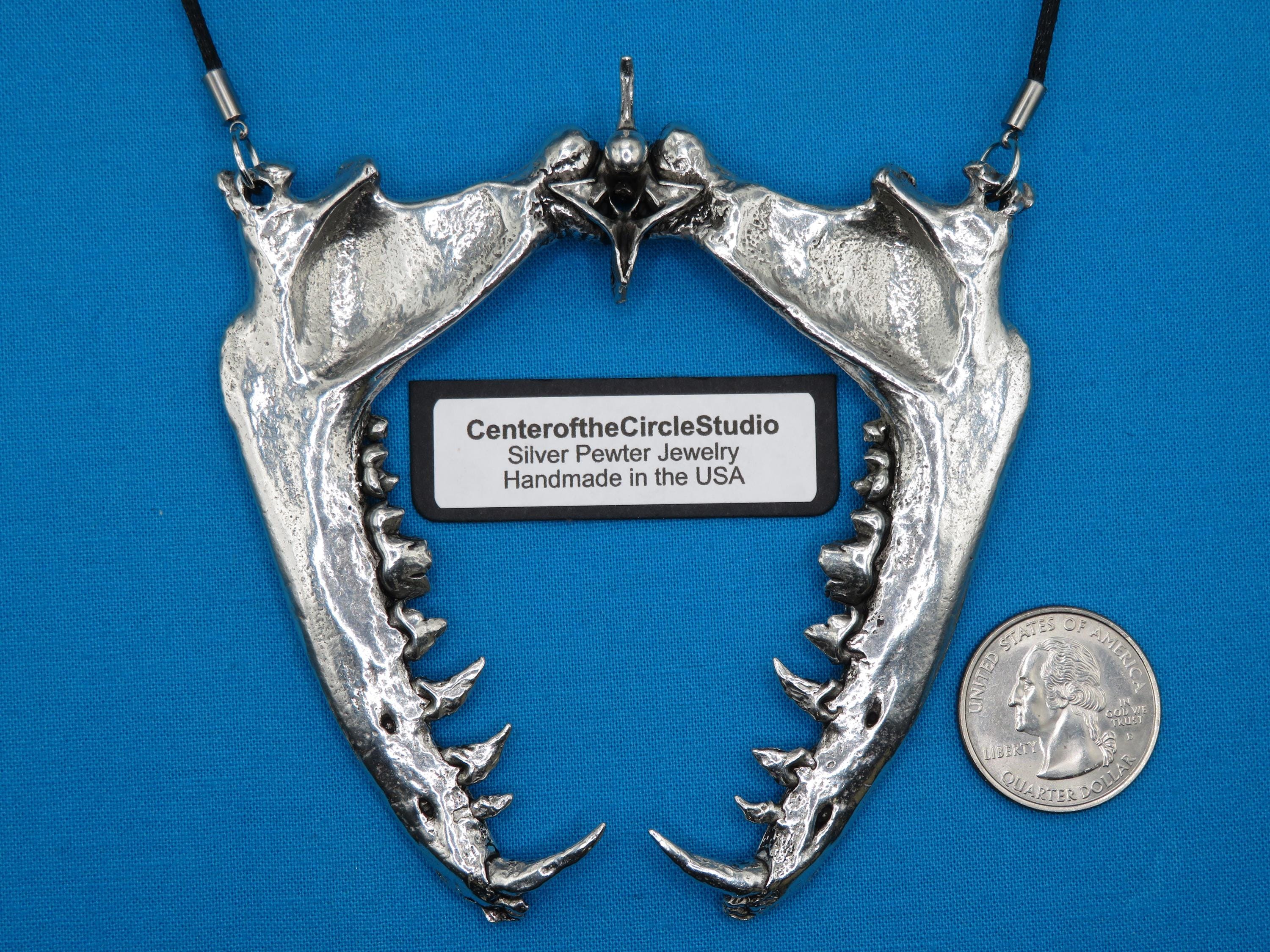 Remember Cross 925 Silver Necklace racer world wide teeth necklace