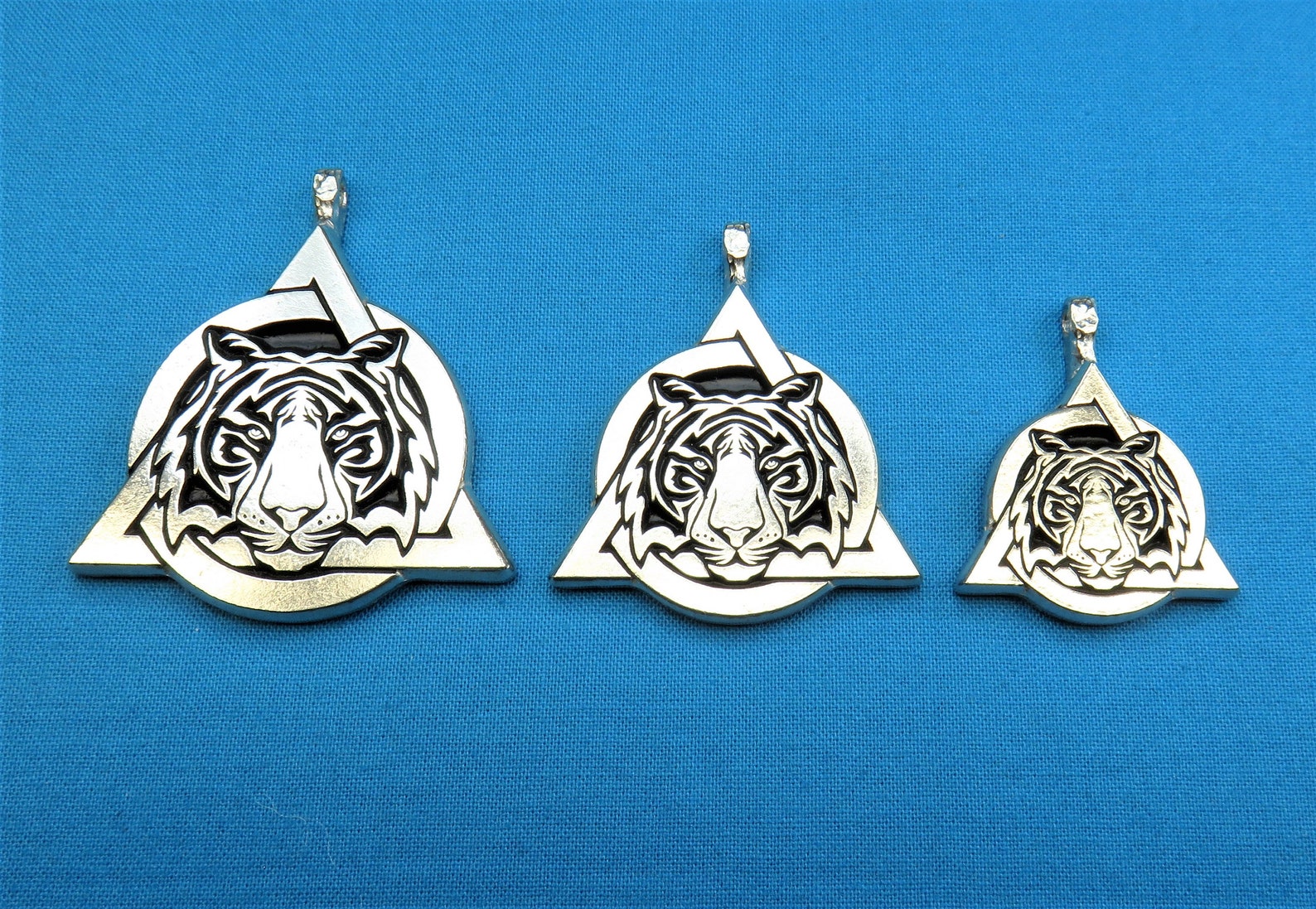 Tribal Tiger Therian Symbol Otherkin Large Silver Pewter Etsy