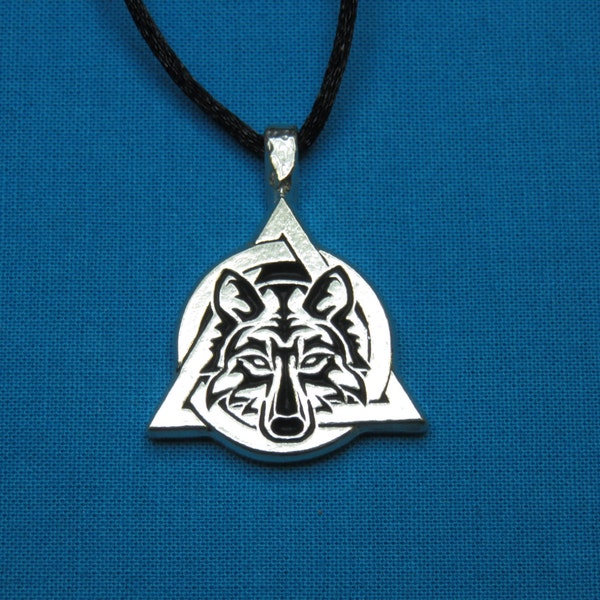 Tribal Wolf Therian Pride Necklace Small