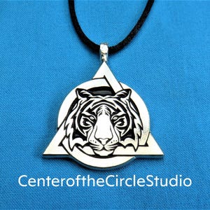 Medium Therian Tribal Tiger Pride Necklace, Medium Tiger Otherkin Therian Gear Gift