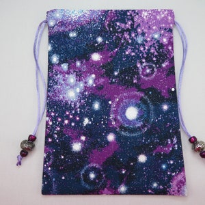 Celestial Purple and Blue Tarot Card Bag, Jumbo