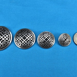 Celtic Shield Cross Button, 1 1/4 image 8