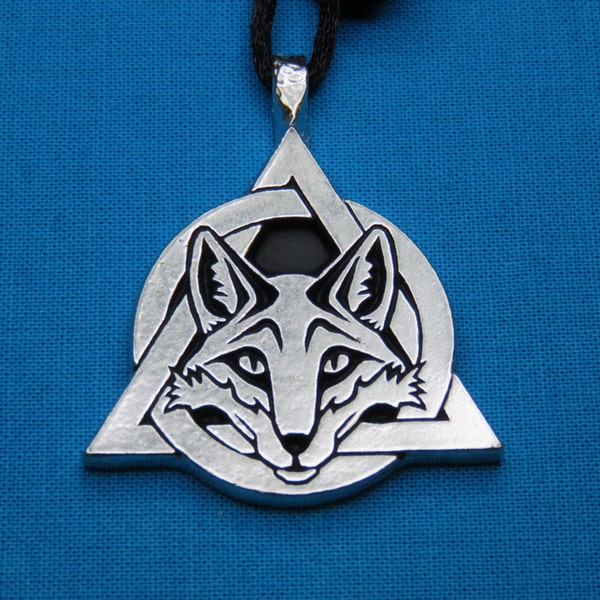 Tribal Fox Therian Pride Necklace Medium