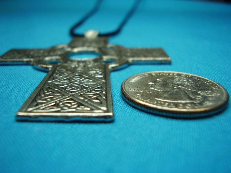 Large Celtic Cross Necklace image 3