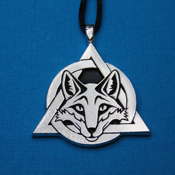 Tribal Fox Therian Pride Necklace Large