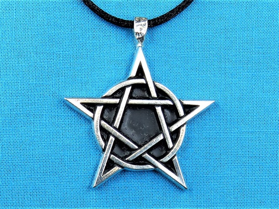 Small Pentacle Pentagram Necklace - Small Pentacle Pendant