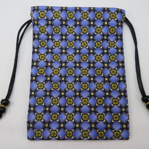 Mini Purple and Gold Silk Tarot Bag