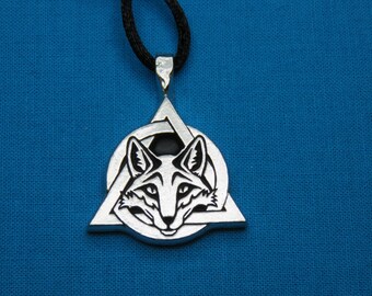 Tribal Fox Therian Pride Necklace Small