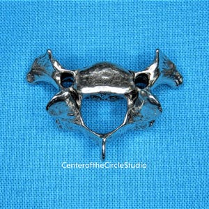 Vertebra Drop Connector for Necklaces Bracelets - Unique Skeleton Jewelry