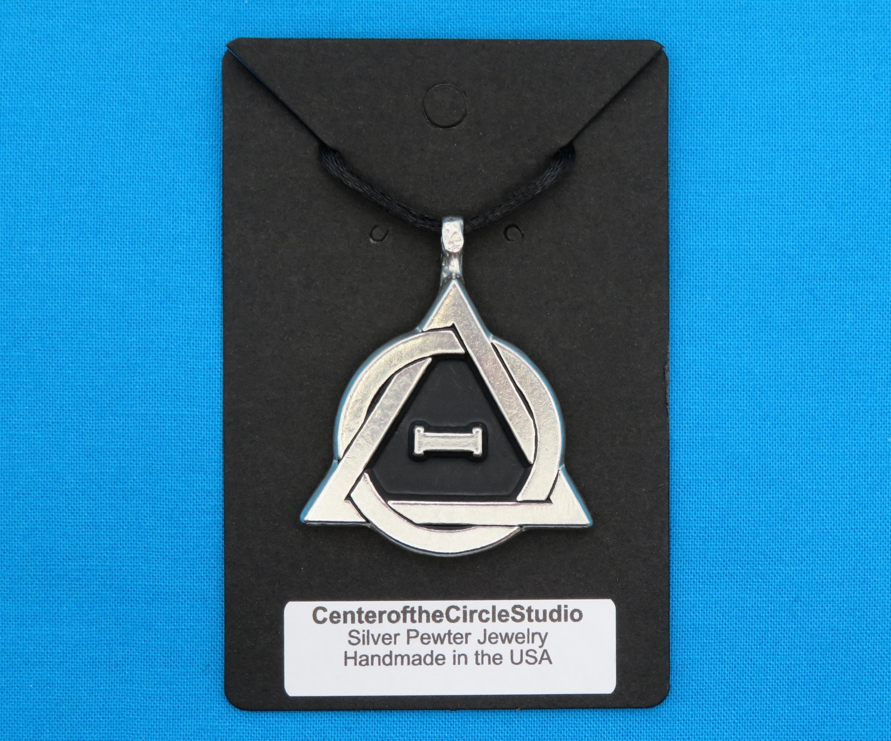 Therian Pride Symbol Necklace: (medium Size) Handmade Cast Silver