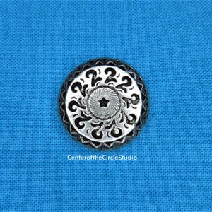 Kievan Rus&#39; Button, 3/4&quot;, Early Russian Button, Handmade Cast Silver Pewter Metal Repro Sew On Replacement Coat, Blazer Garb Button