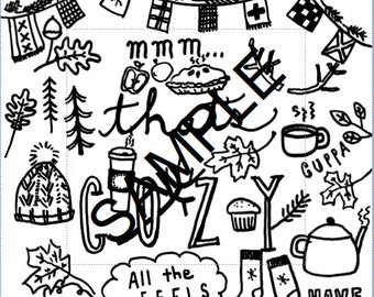 cozy coloring printable pdf