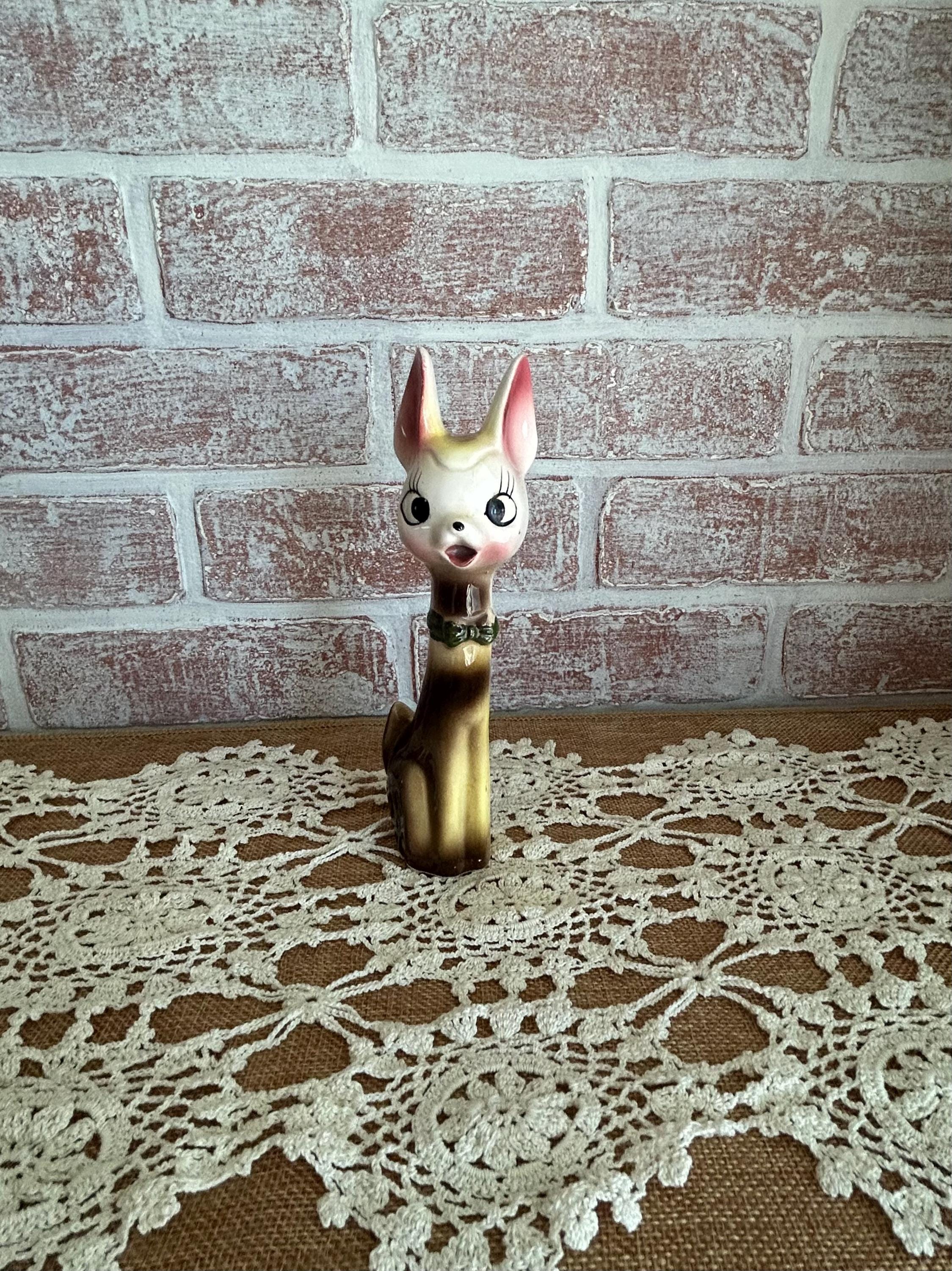 Vintage 1950s Long Neck Deer Figurine Knick Knack – Made in Japan