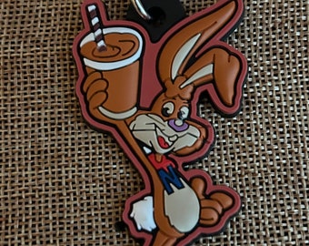 Nestle Nesquik Bunny Rabbit Keychain Rubber Bendable - Etsy