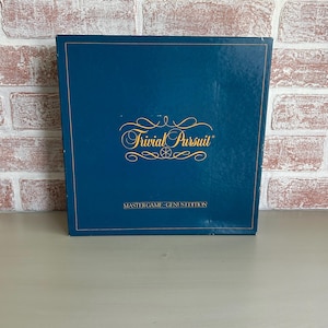 Vintage 1981 Trivial Pursuit Master Game – Genus Edition – Complete Board Game, Looks Unused – Retro Trivia Party Game - 80s Game Night