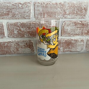Vintage 1981 McDonald&#39;s Kermit the Frog, Fozzie Bear & The Great Gonzo Drinking Glass