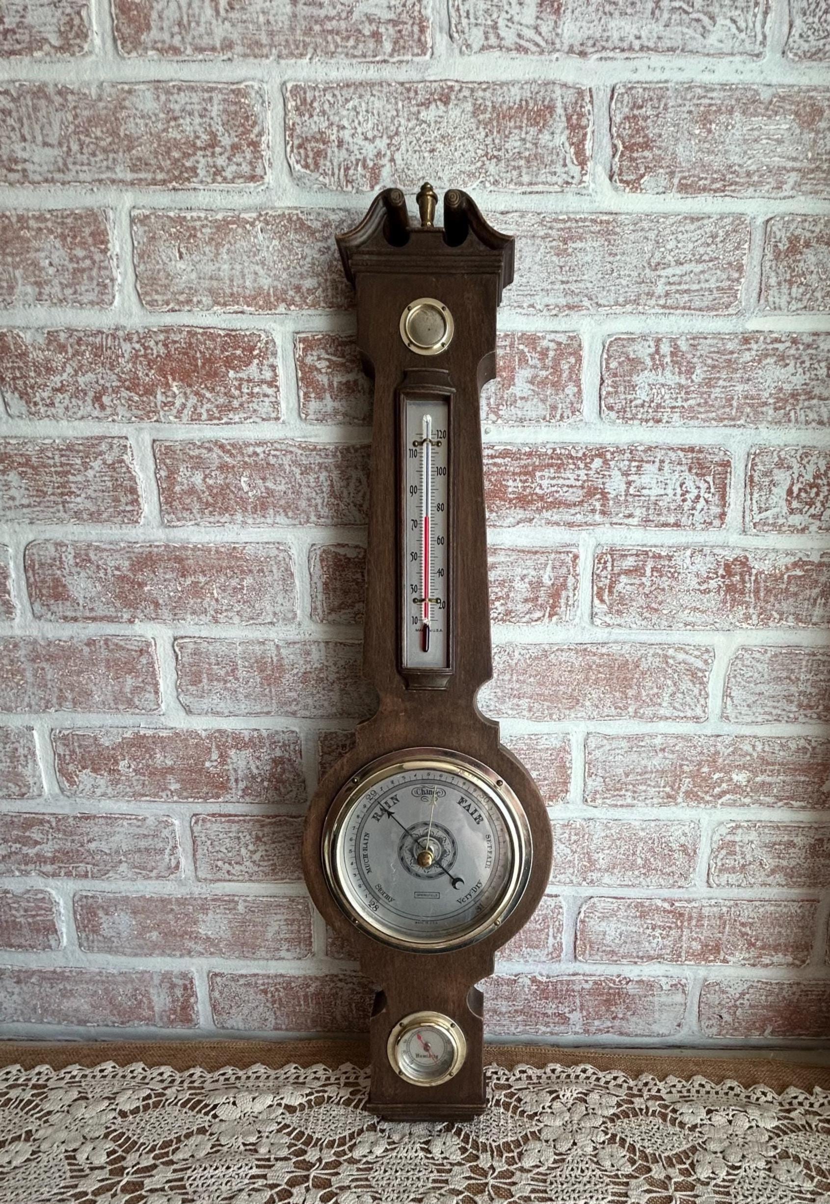 Vintage Springfield Weather Station Wall Unit, Barometer