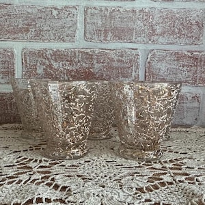 50s Frosted Glasses - Etsy