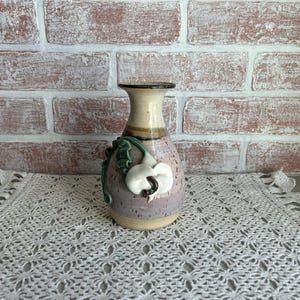 Vintage, Circa 1980&#39;s, Studio Pottery Floral Bud Vase