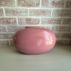 Vintage 1993 Haeger Pottery Mauve Pink Oblong Vase