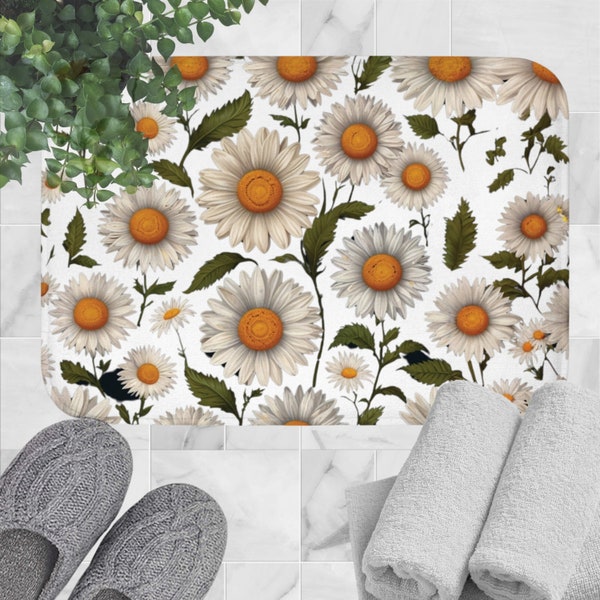 Daisy Bath Mat - Etsy