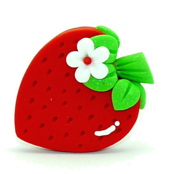 Polymer Clay Red Strawberry