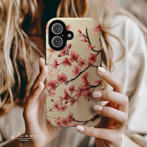Japanese Sakura Blossom Phone Case, Sakura Flower Design Magsafe Case 13 14 15 16 Pro Max, Google Pixel 7 8 9 Pro, Samsung S22 S23 S24