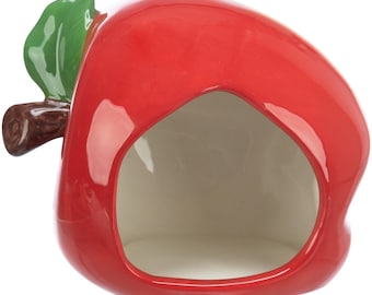 Apple Ceramic Hamster Trixie Hideout, Suitable for hamsters , gerbils and mice