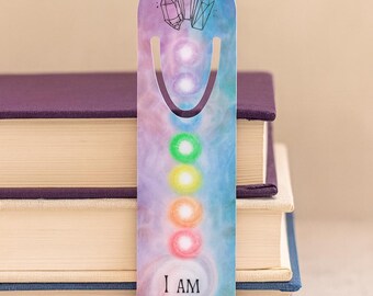 Chakra Bookmark Affirmation Manifestation Mindfulness Reading Accessory
