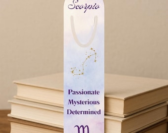 Metal Bookmark | Scorpio Zodiac Bookmark Astrology Constellation