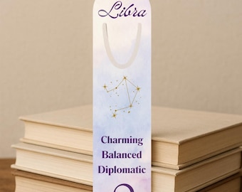 Metal Bookmark | Libra Zodiac Bookmark Astrology Constellation