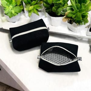 Jolie trousse écolière pour la rentrée des classes en velours cotelé, jolie trousse à maquillage en velours cotelé