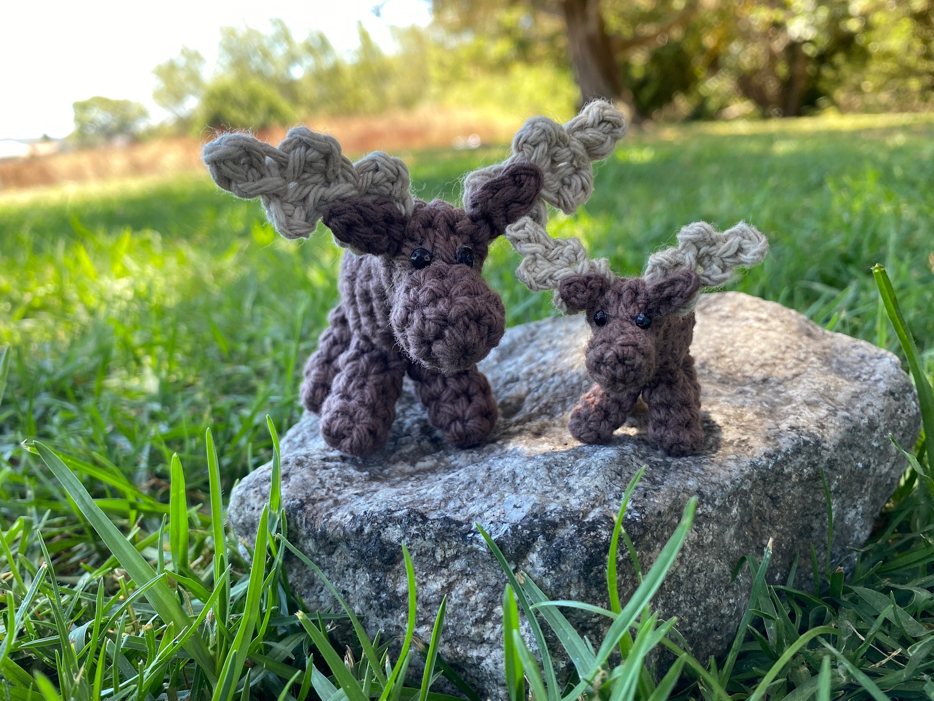 35 Moose Crochet Patterns: Woodland Amigurumi, Loveys, Plushies, and More 28 No-sew Mini Moose Crochet