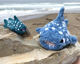 NO-SEW Mini Whale Shark Crochet PDF Pattern