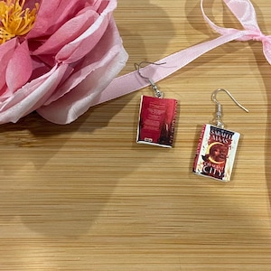 Crescent City Handmade Book Clay Earrings