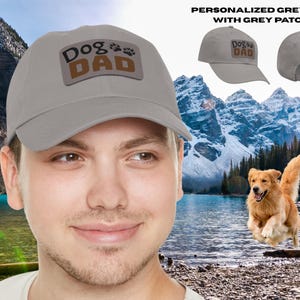 Personalized Dog Dad Hat: Chino Twill Cap, Dog Lover Gift