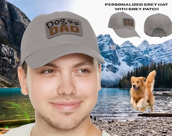 Personalized Dog Dad Hat: Chino Twill Cap, Dog Lover Gift