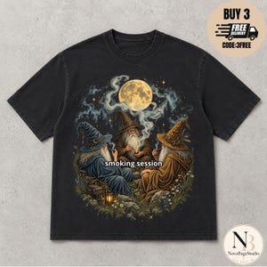 Röksession-tröja, rolig trollkarl-tröja, medeltida trollkarl-tröja, fantasy-tröja, nördgåva, rolig vän-tröja, medeltida tröja, vänner-tröja-present