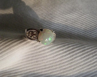 Australian Opal Sterling Silver Ring