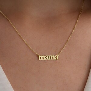 Dainty Mama Necklace,Gold Dainty Mama Necklace,Best Gift for Mom,Mama Necklace,Mothers Day Gift, Unique Gift For Mom,Christmas Gift