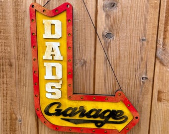 Dad’s garage sign, dad gifts, garage sign for dad, garage sign custom, dad shed sign, dad workshop sign, dad gift idea, fathers day gift