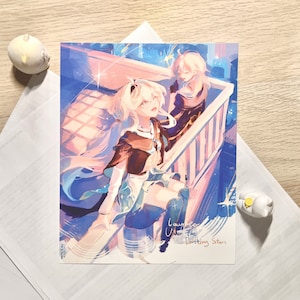 Firefly und Stelle Kunstdruck || Honkai Star Schiene Penacony