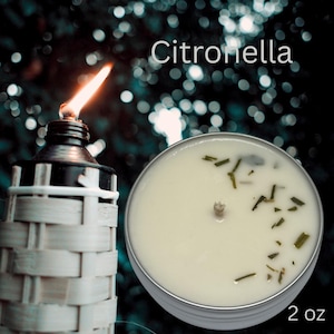 Citronella Candle for Outdoors | Eucalyptus Soy Wax Candle | Natural Bug Repellent | Herbal Summer Candle | Handmade Gift | Natural Soy Wax